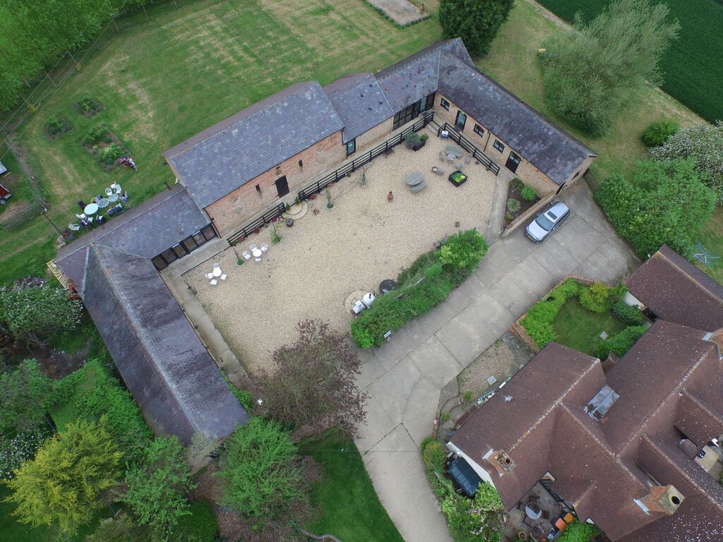 The Barn Centre from the air